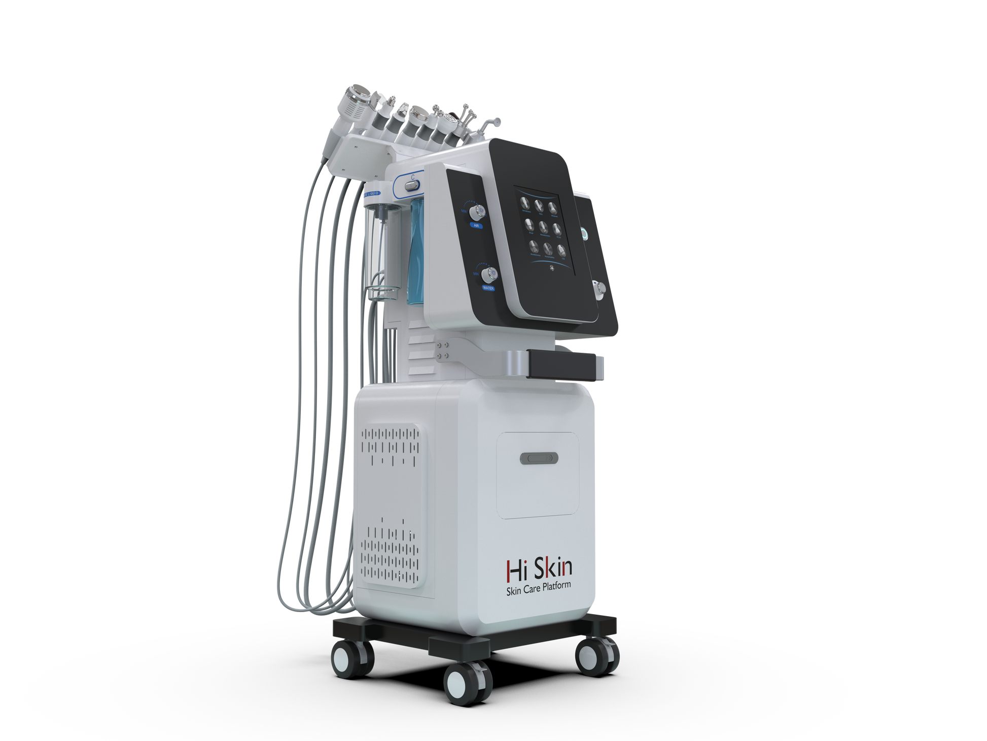 VSC Pro klinisk hydrafacial system med mobil base og væsketanke