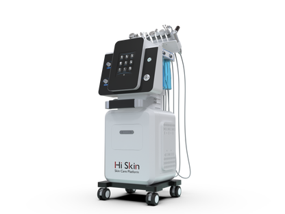 Hydra Facial maskine med integreret serum- og vakuumsystem.
